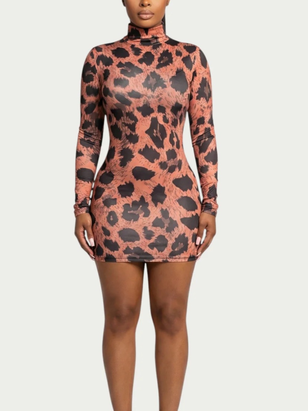 Leopard Print Mini Bodycon Dress